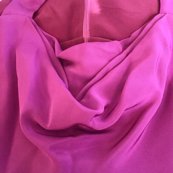 Cushine Et Ochs Royal Purple Silk Cut Out Bodice Mini Cocktail Dress 6 - Picture 9 of 10